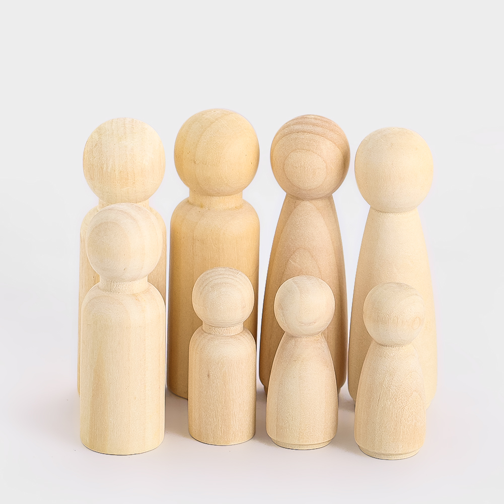 Party Games Simple - Marionnette en bois sculptée en bois