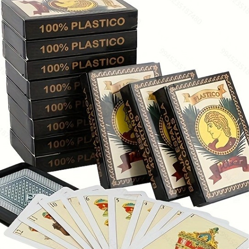 Party Games In Spanish - Cartes à jouer espagnoles en plastique