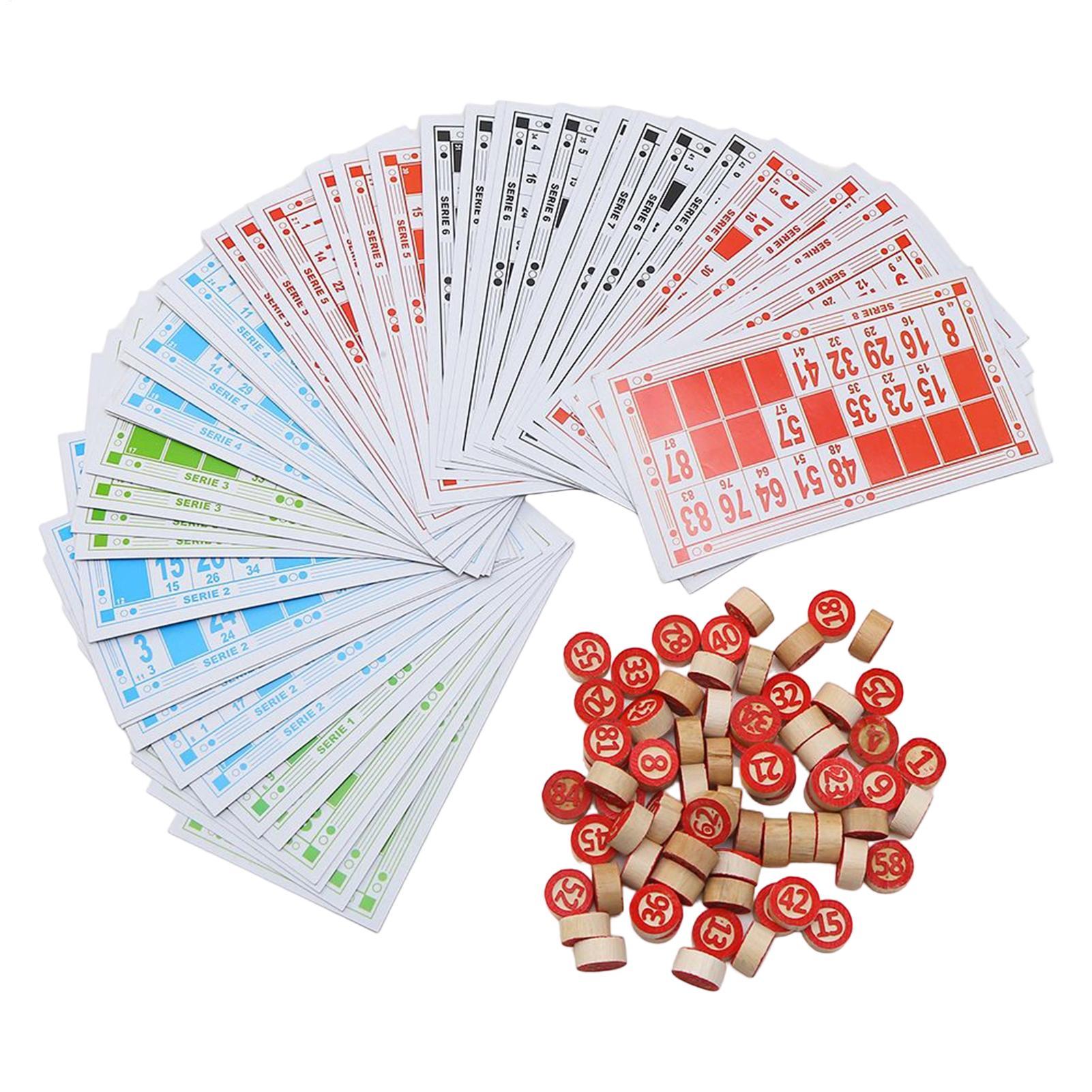Party Games For Large Groups - Jeu de bingo vintage en bois,