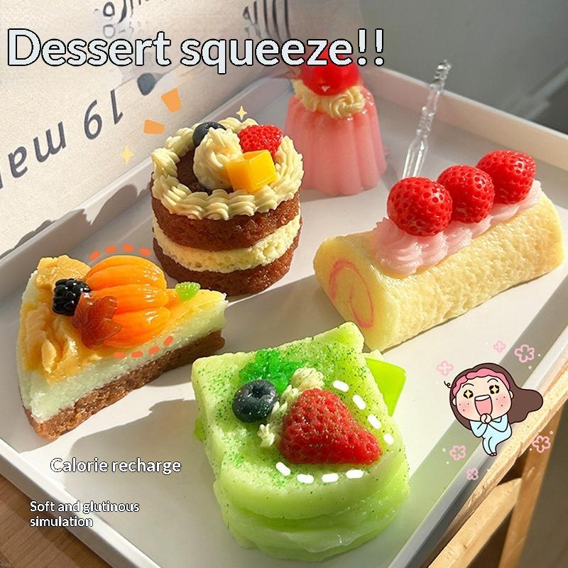 Party Games Mini - Jouets de dessert réalistes, mini-jouets anti-stress