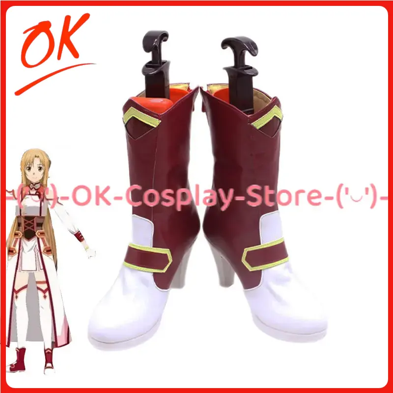 Party Games Online Free - [Taille personnalisée] Chaussures de cosplay Asuna