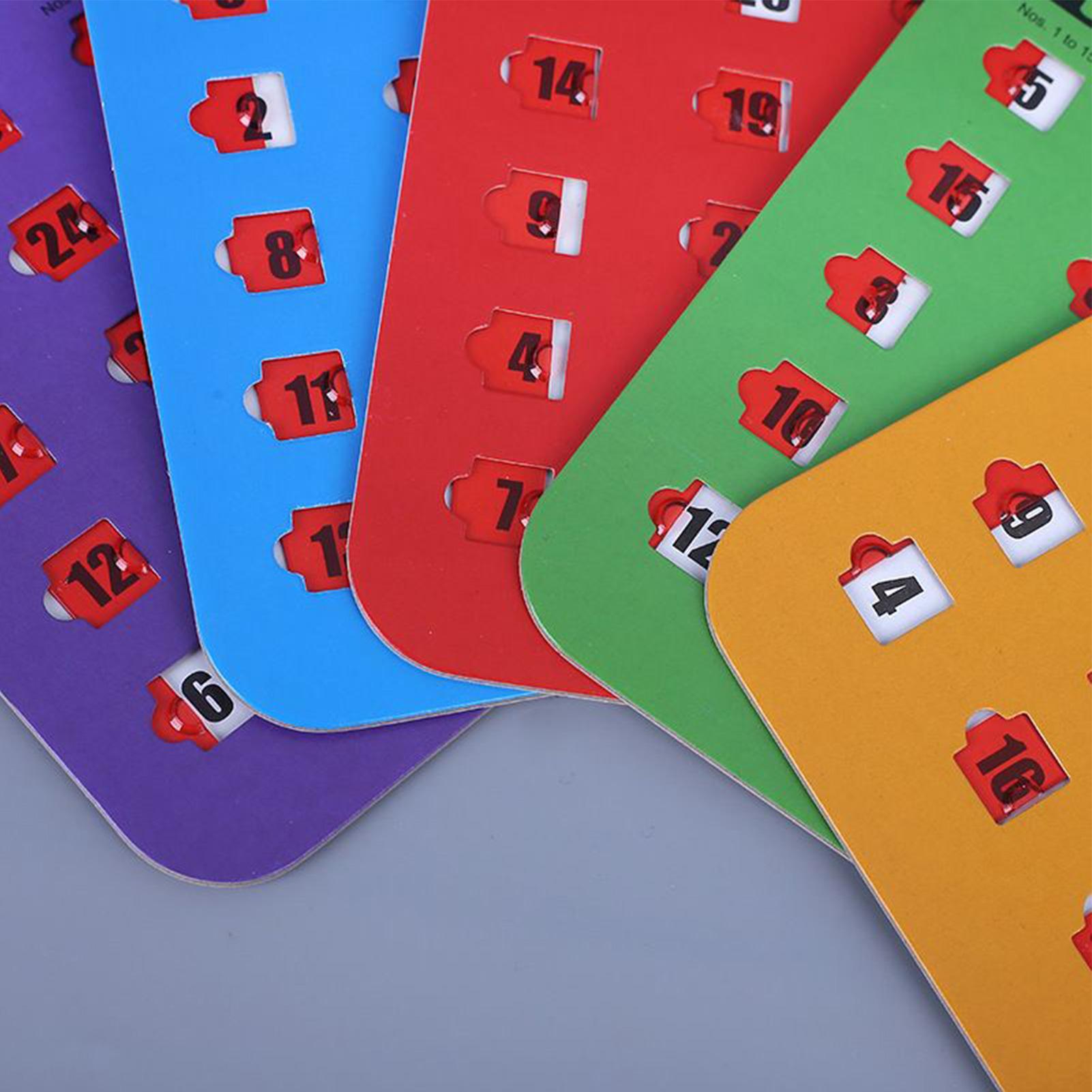 5 cartes de jeu de Bingo à gra - Party Games For Large Groups avis et prix