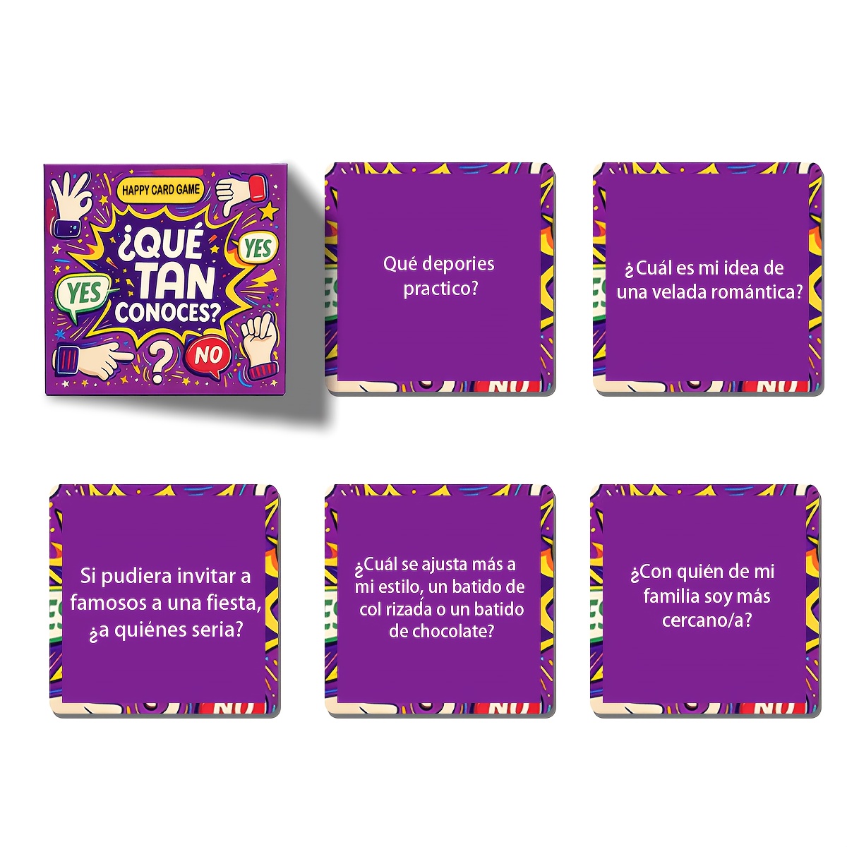 Mini jeu de cartes de question - Party Games In Spanish avis et prix