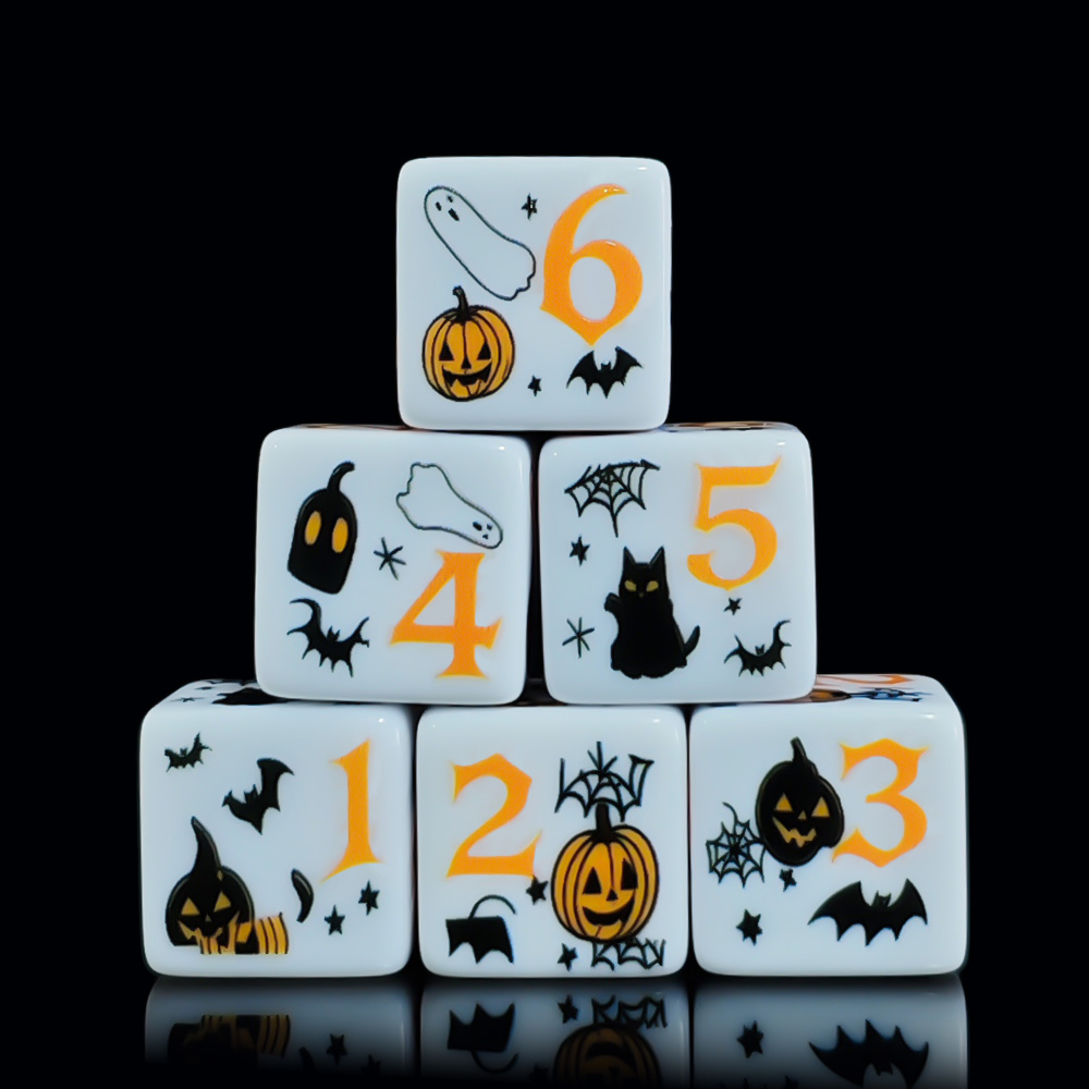 12 pièces de dés D6 en acryliq - Party Games Console avis et prix