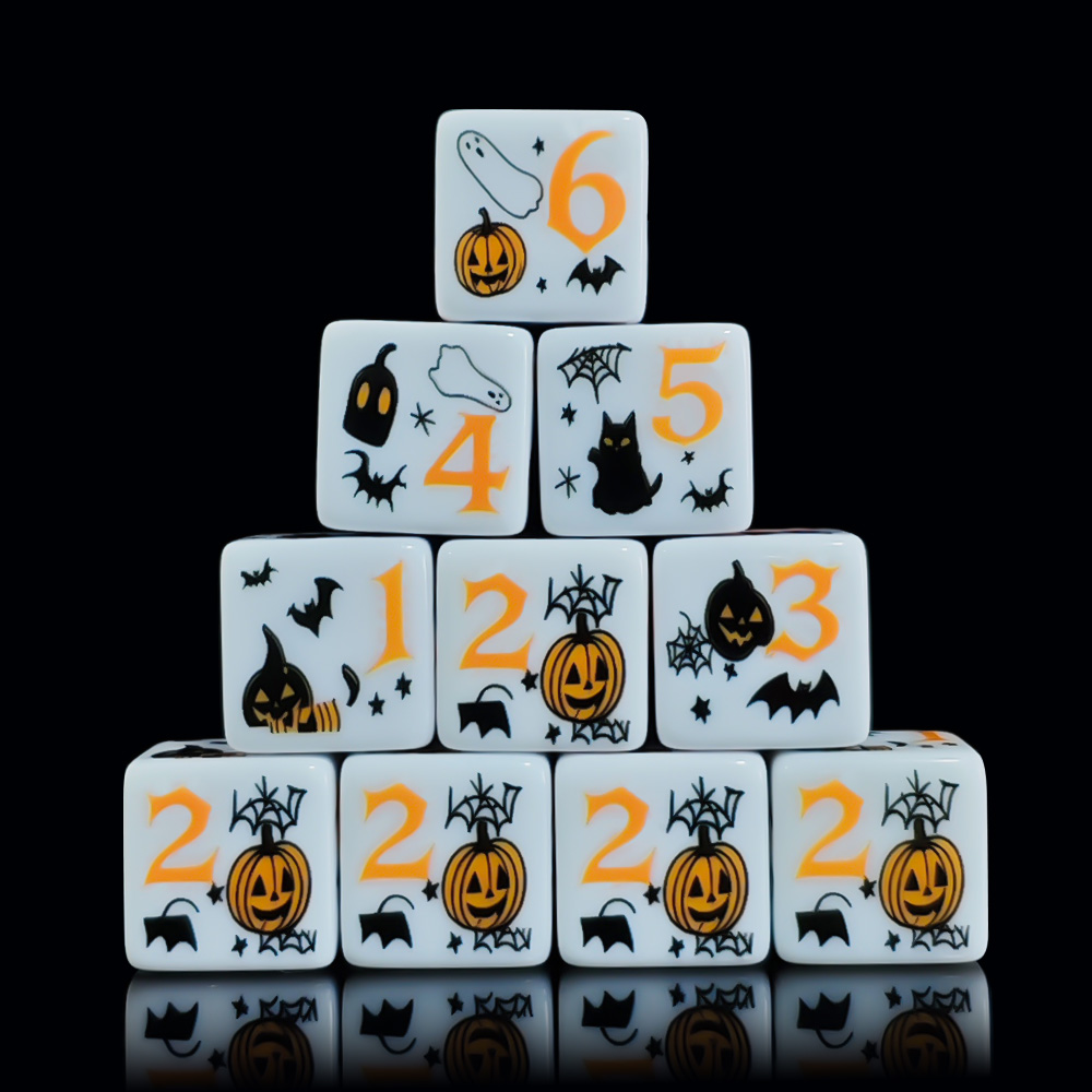 12 pièces de dés D6 en acryliq - Party Games Console avis et prix