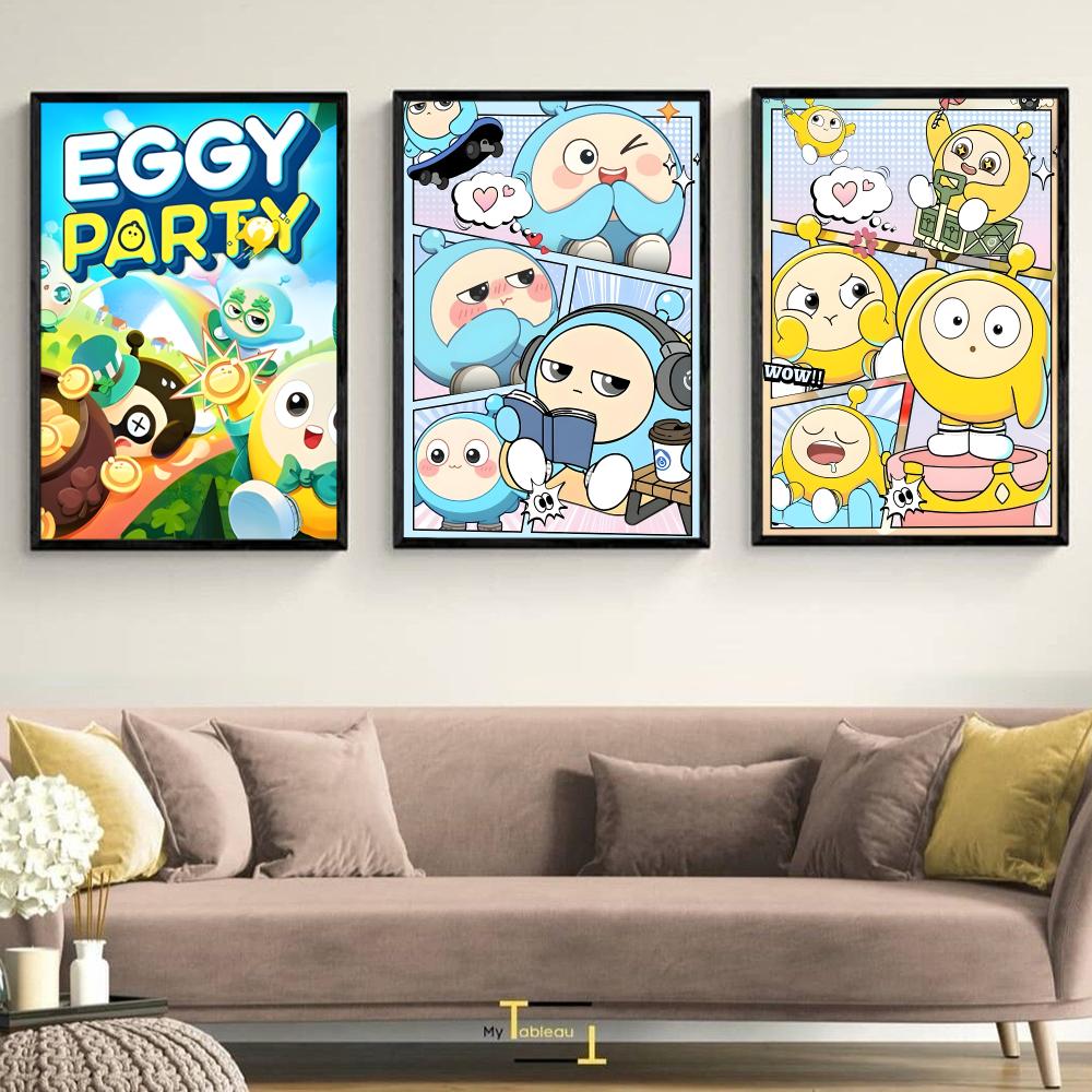 Tableau sur toile imperméable  - Party Games Eggy avis et prix