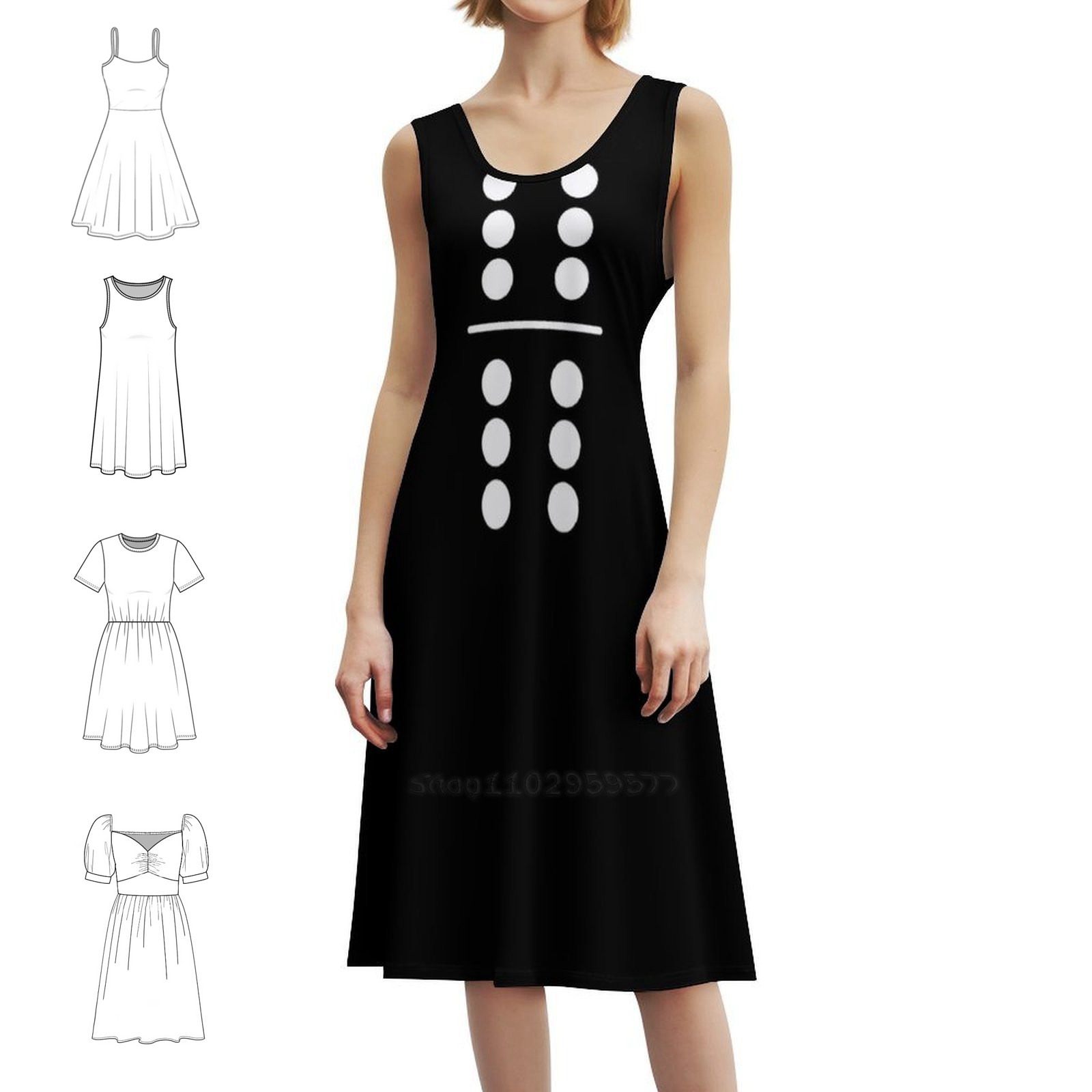 Costume de dominos 6-6 Double  - Party Games Simple avis et prix