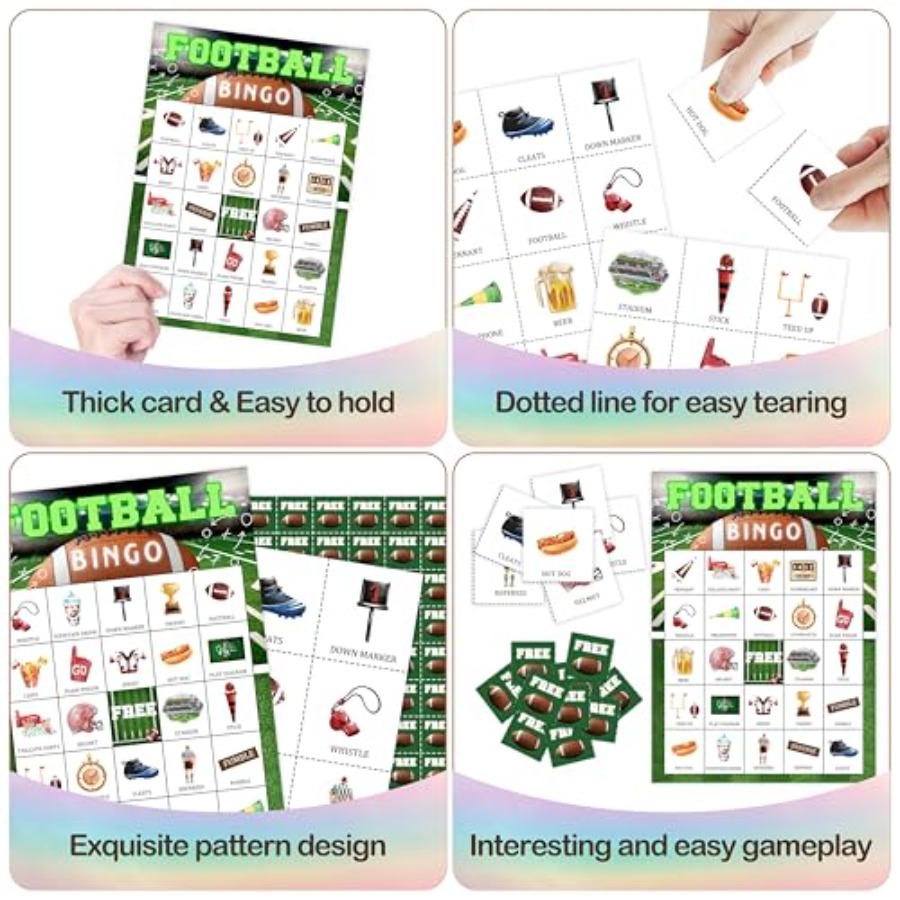 Cartes de jeu de bingo sur le  - Party Games For Large Groups avis et prix